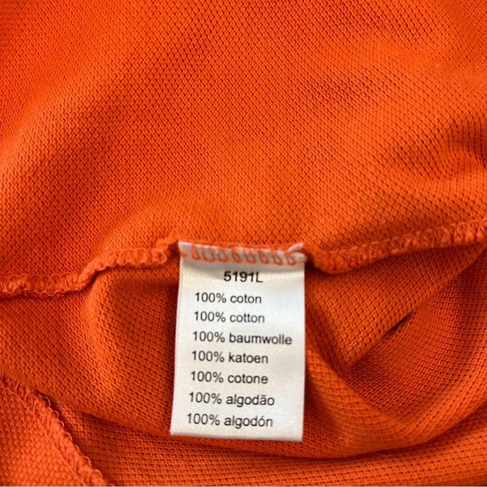 Lacoste Classic Fit Polo Shirt Orange Size 4/Small - Picture 4 of 7